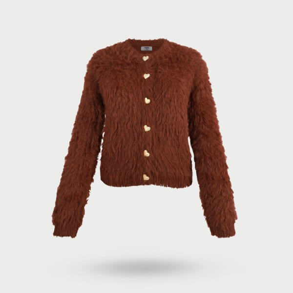 t0023 ژاکت بافت موهر مدل T0023 - Image 1