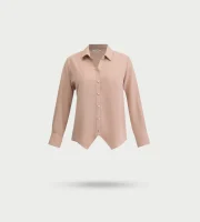 شومیز فلاور یقه هفت کرم مدل 1030996